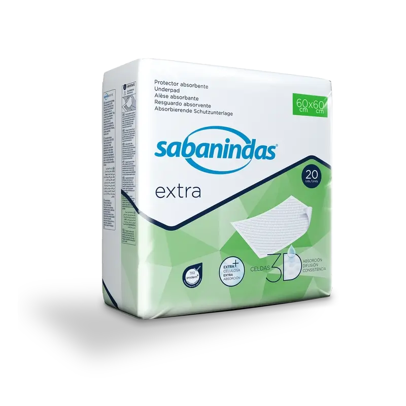 Sabanindas Extra Medium Saugfähiges Pad 60 X 60 Cm. , 20 Stk.