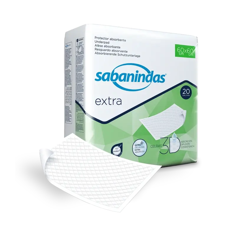 Sabanindas Extra Medium Saugfähiges Pad 60 X 60 Cm. , 20 Stk.