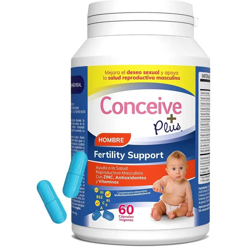 Sasmar Conceive Plus Unterstützung der männlichen Fruchtbarkeit, 60 Kapseln