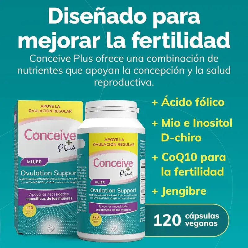 Sasmar Conceive Plus Weiblicher Eisprung, 120 Kapseln