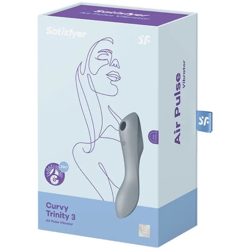 Satisfyer Air Pulse Curvy Trinity 3 Stimulator und Vibrator - Grau