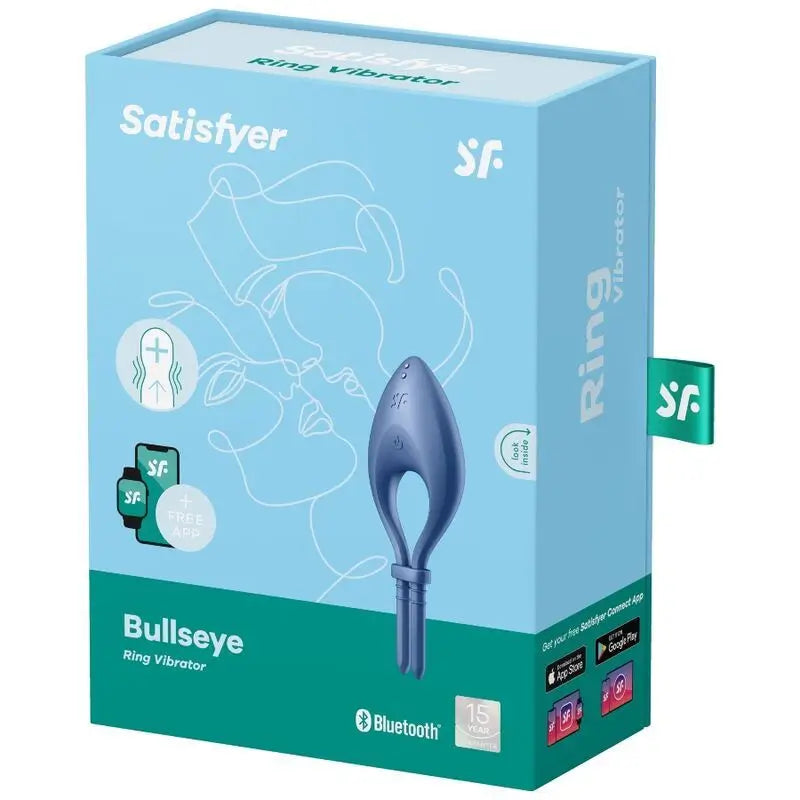 Satisfyer Connect Bullseye Vibrierende App Ring - Blau
