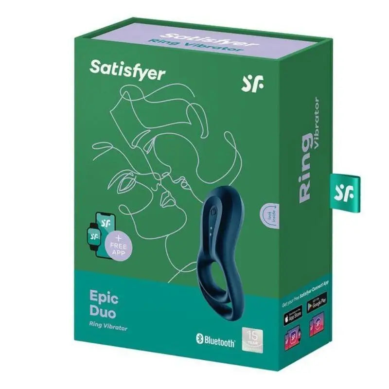 Satisfyer Connect Epic Duo Vibrationsring App - Blau