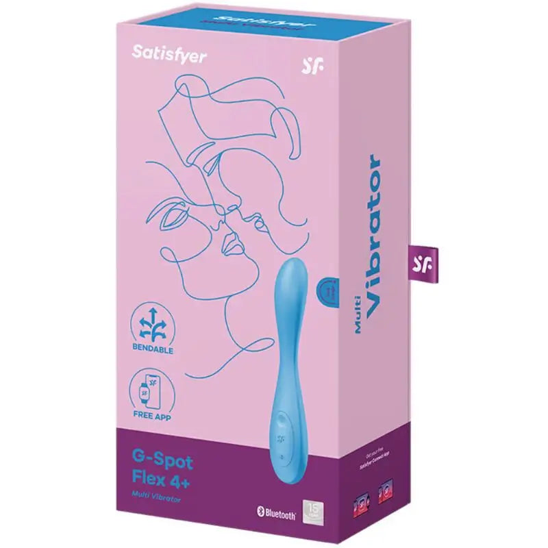 Satisfyer Connect G-Spot Flex 4+ Multi Vibrator App - Blau