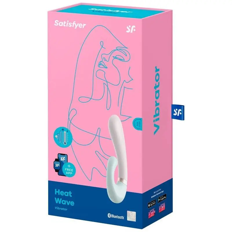 Satisfyer Connect Heat Wave Vibrator App - Weiß