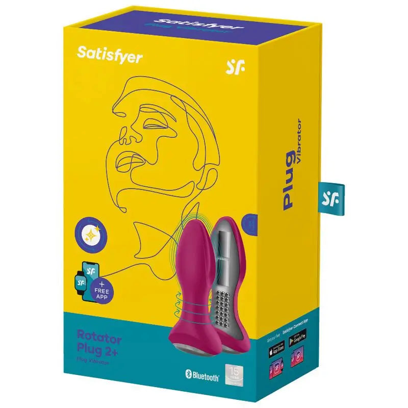 Satisfyer Connect Rotator Plug 2+ Vibrationsstecker App - Rot