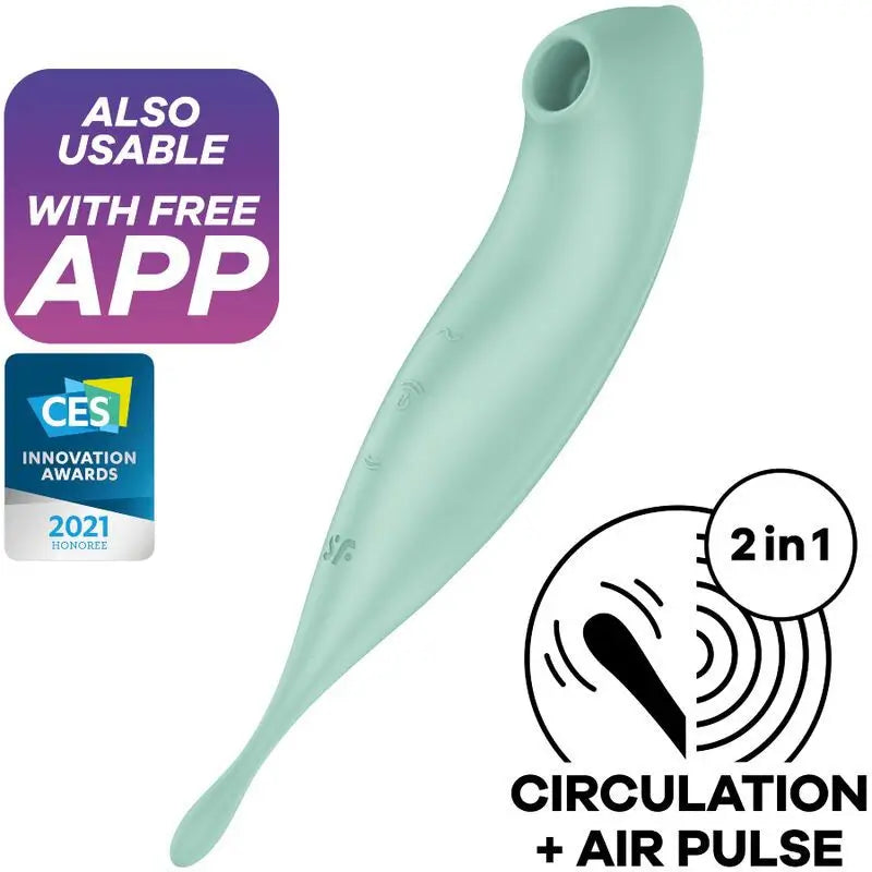 Satisfyer Connect Twirling Pro+ Stimulator & Vibrator App - Grün