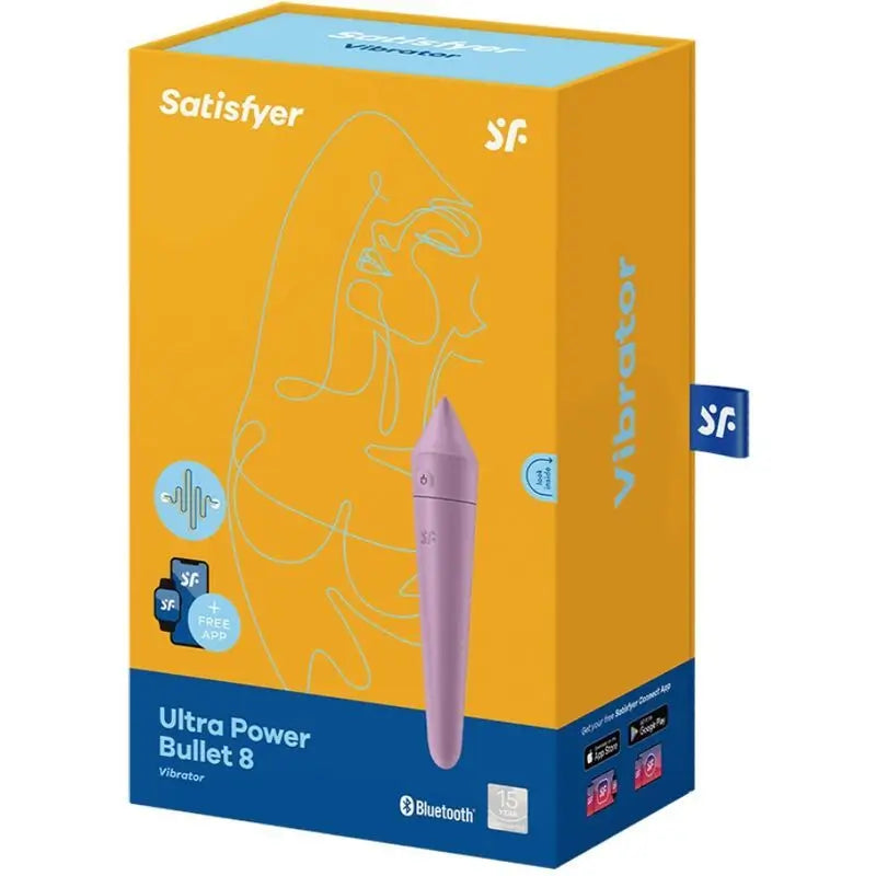 Satisfyer Connect Ultra Power Bullet 8 Flieder Vibrationskugel