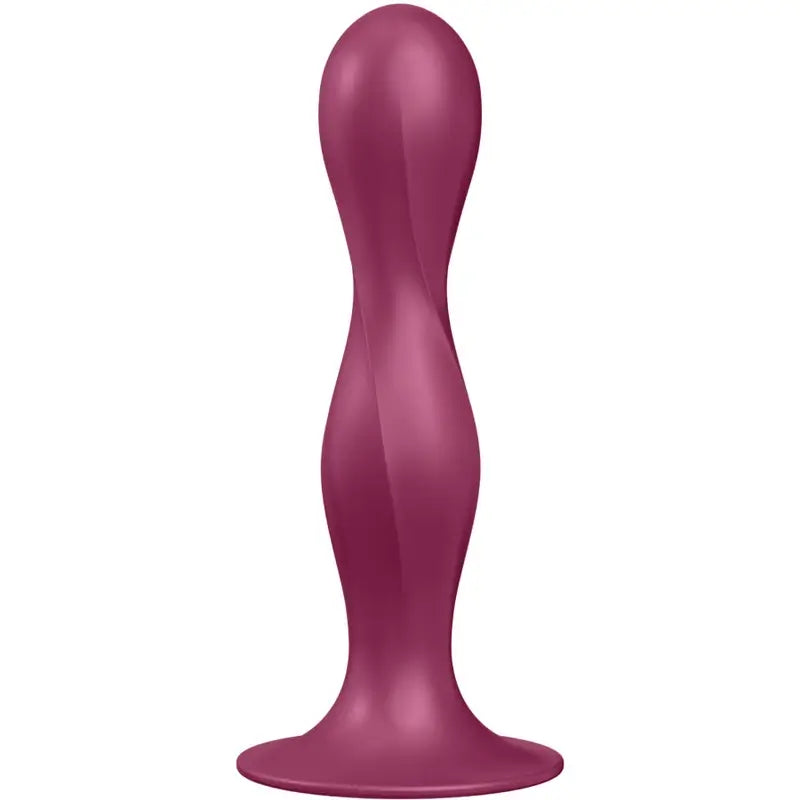 Satisfyer Double Ball-R Maroon Silikon Dildo