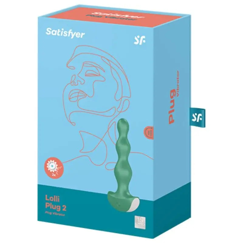 Satisfyer Anal Plug mit Vibration Lolli Plug 2 Grün