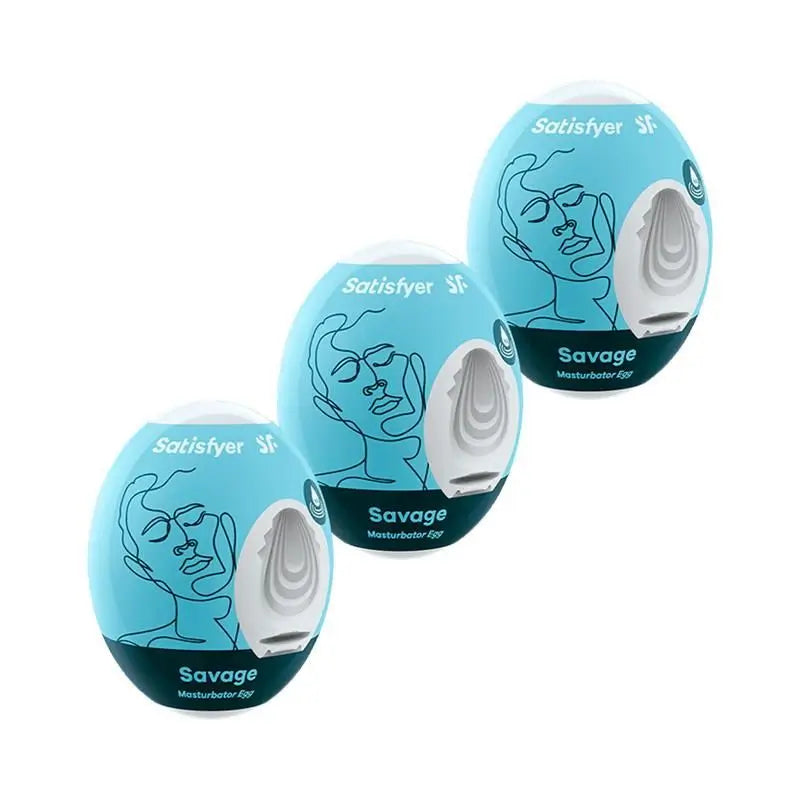 Satisfyer Set 3 Masturbator-Eier Savage Model