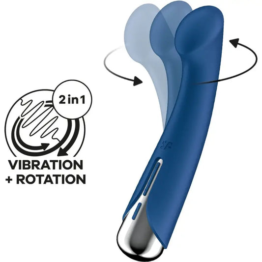 Satisfyer Spinning G-Sport 1 Vibrator Rotator Blau