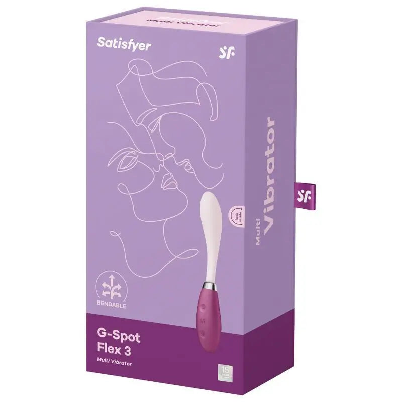 Satisfyer Vibrator G-Spot Flex 3 Multi Vibrator - Rot