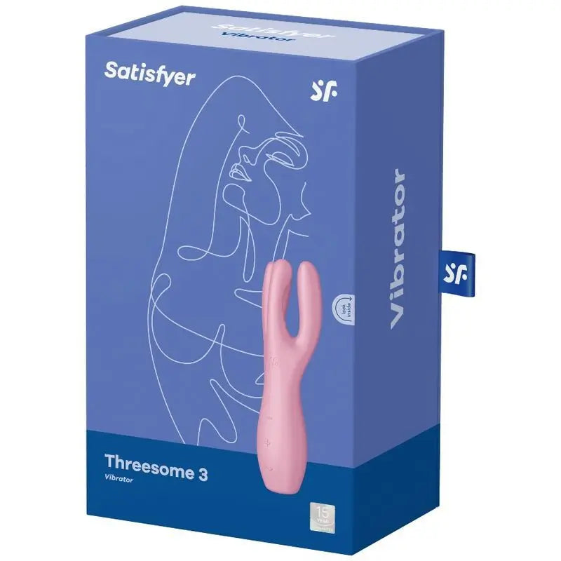 Satisfyer Vibrator Threesome 3 Vibrator - Rosa