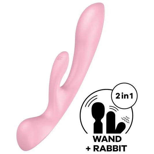 Satisfyer Vibrator Triple Oh Hybrid Vibrator - Red