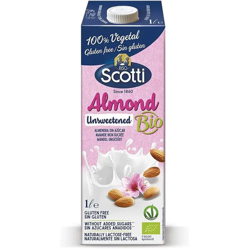 Scotti Ungesüßter pflanzlicher Mandeldrink 1L. Bio Sg