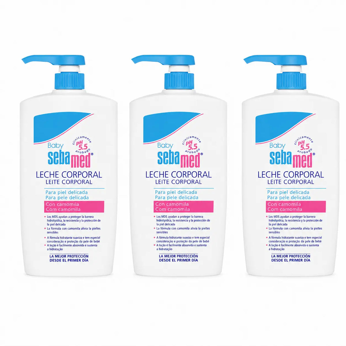 Sebamed Baby Körpermilch für zarte Haut 750 ml, 3er Pack