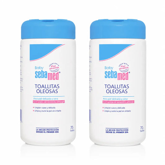 Sebamed Babyöltücher 70 Stück, Packung 2