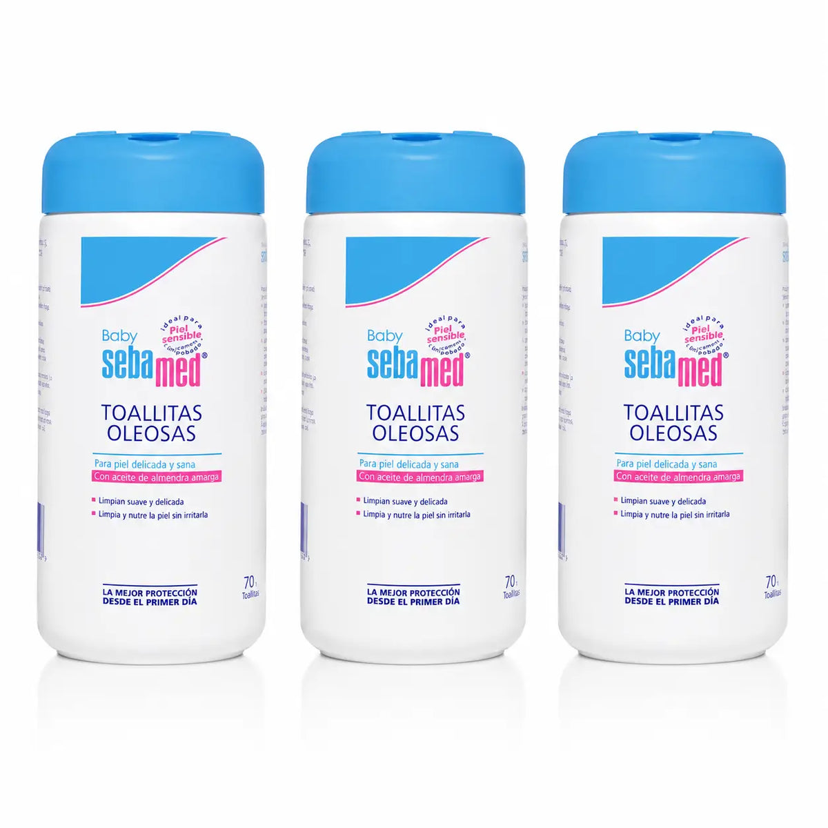 Sebamed Babyöltücher 70 Stück, Packung 3