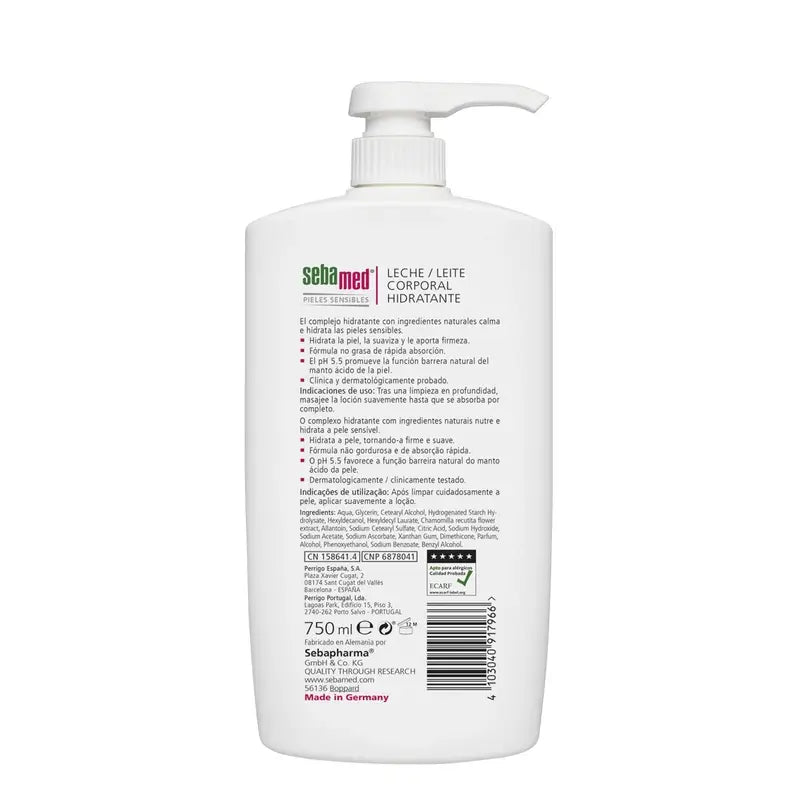SEBAMED Feuchtigkeitsspendende Körpermilch 750 ml