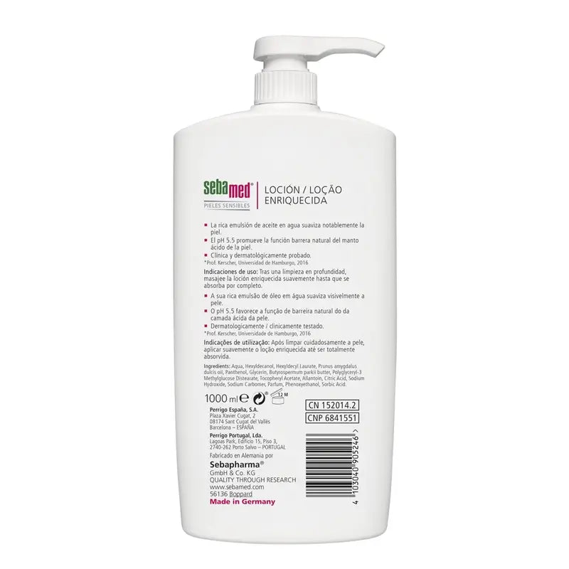 SEBAMED Angereicherte Lotion 1000 ml