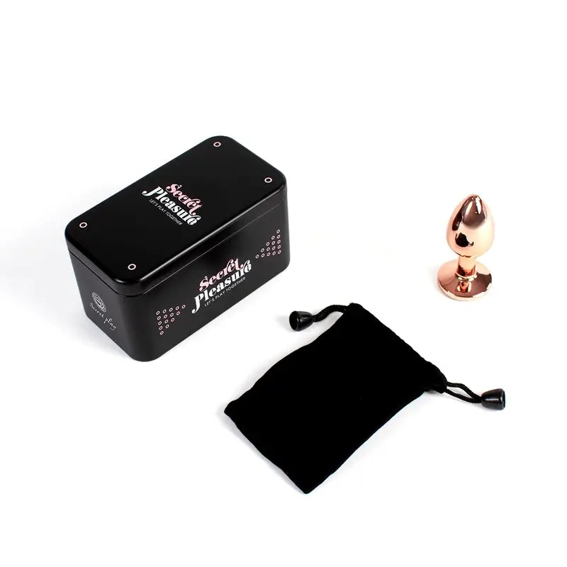 Secret Play Metall Butt Plug Rosa Gold Größe S 7 Cm