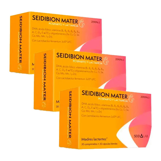 Seidibion Mater Postpartum und Laktation, 3er Pack (30 Tabletten + 30 Kapseln)