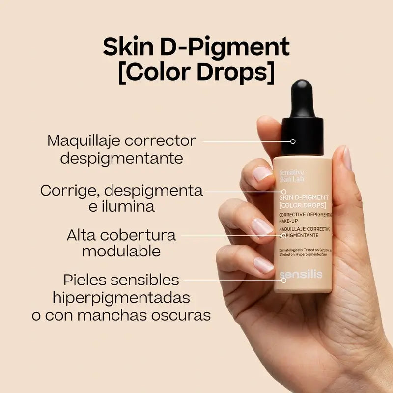 Sensilis Skin D-Pigment Beige Depigmentierender Make-up-Korrektor, 30 ml