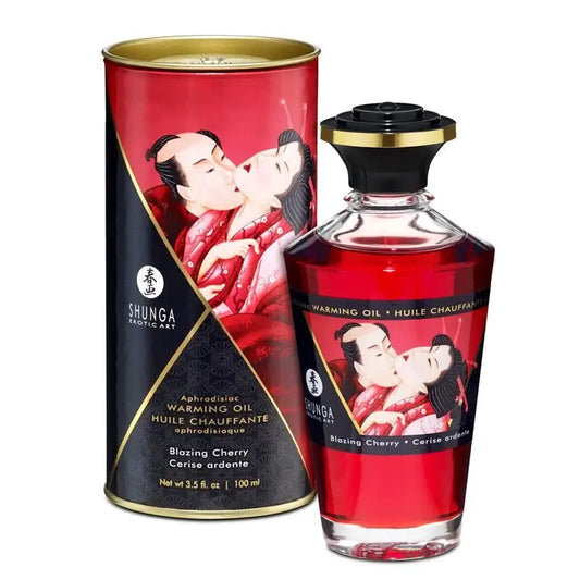 Shunga Burning Cherry Hot Massage Oil