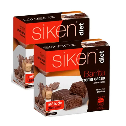 Siken Diät Kakao-Creme-Riegel, Packung 2 x 5 Stück