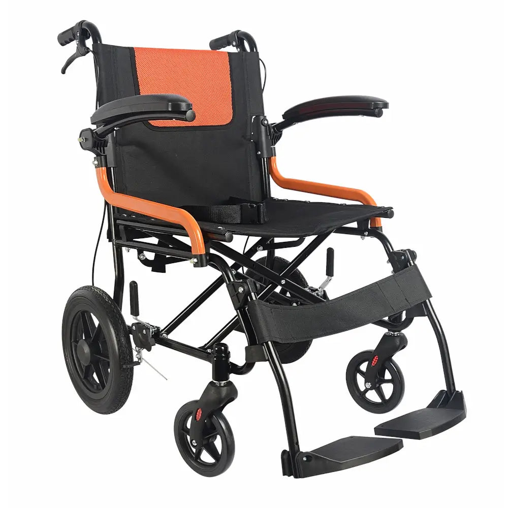 Transportrollstuhl, klappbare Armlehnen, 43 cm