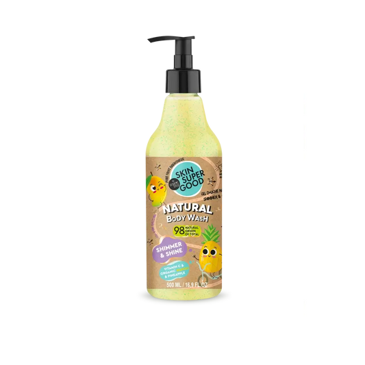 Skin Super Good Shimmer & Shine Natürliches Duschgel , 500 ml