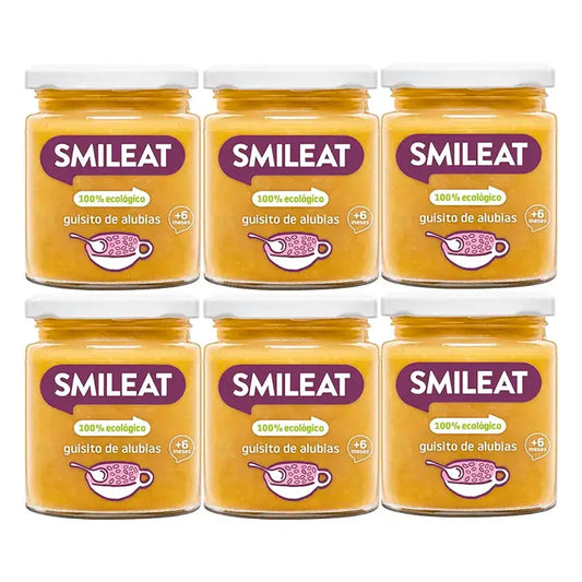 Smileat Kleines Glas Bohneneintopf, 6 x 230 Gr.