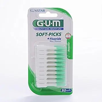 GUM SOFT PICKS REGULAR FLUOR 80 STÜCK