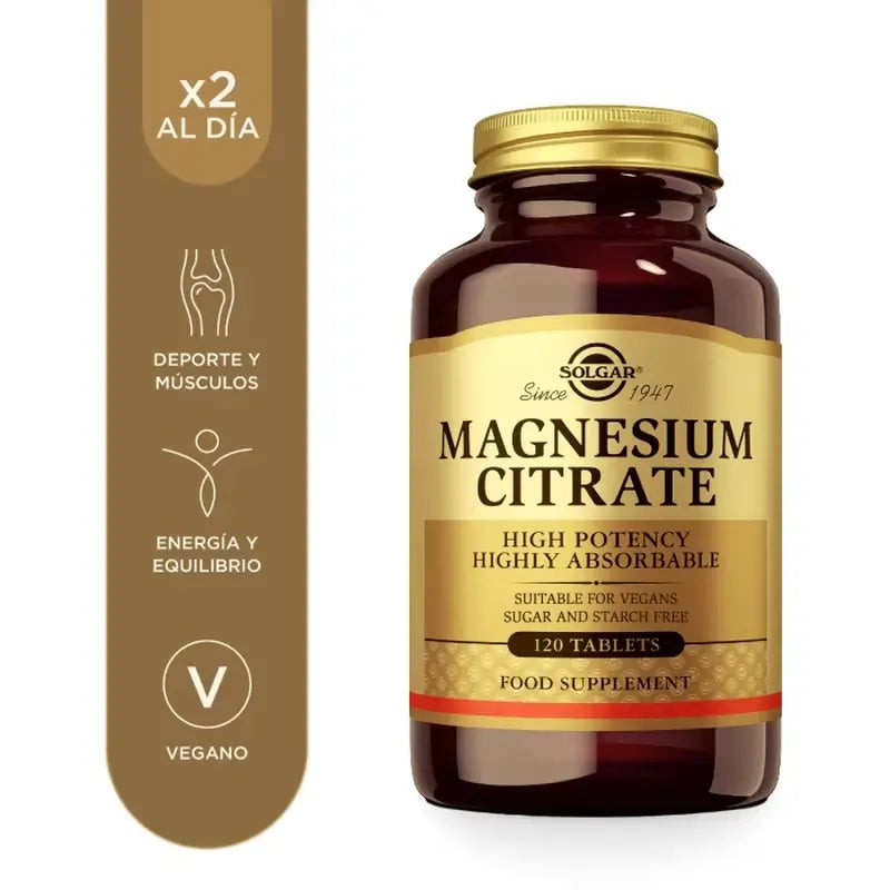 Solgar Magnesium-Zitrat, 120 Tabletten