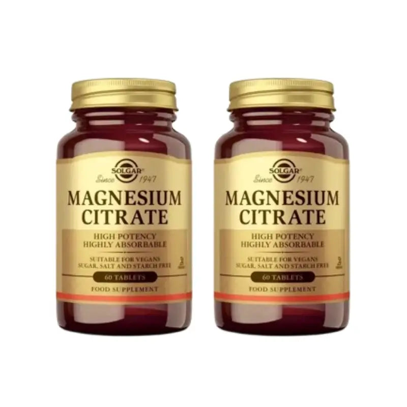 Solgar Magnesium-Zitrat, 2X60 Tabletten