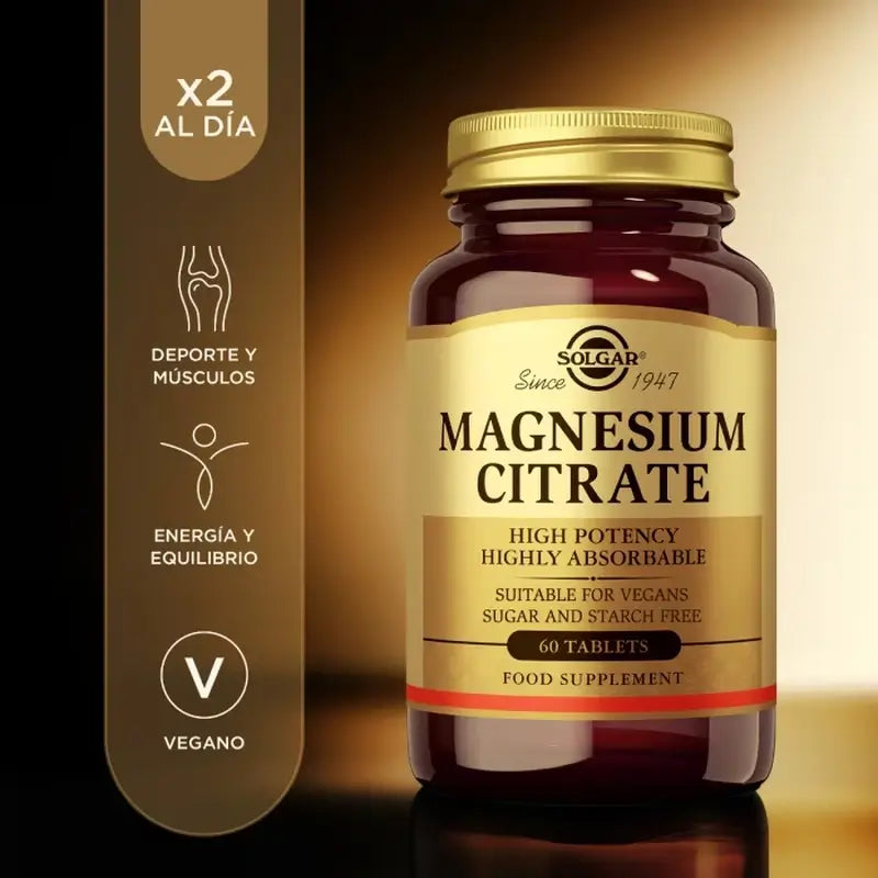 Solgar Magnesiumcitrat, 2x120 Tabletten