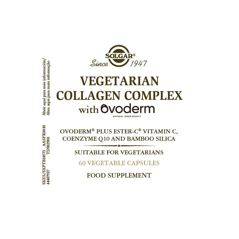 Solgar Vegetarisches Kollagen Ovoderm, 60 Veggie-Kapseln