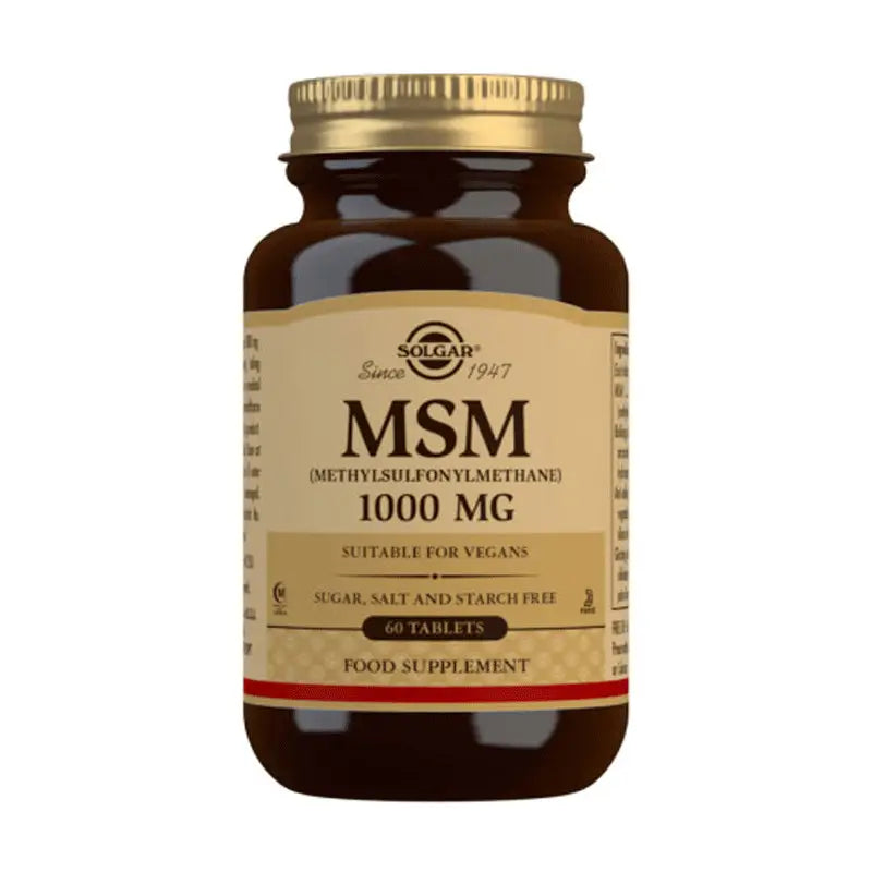 Solgar MSM 1000 mg, 60 tablets