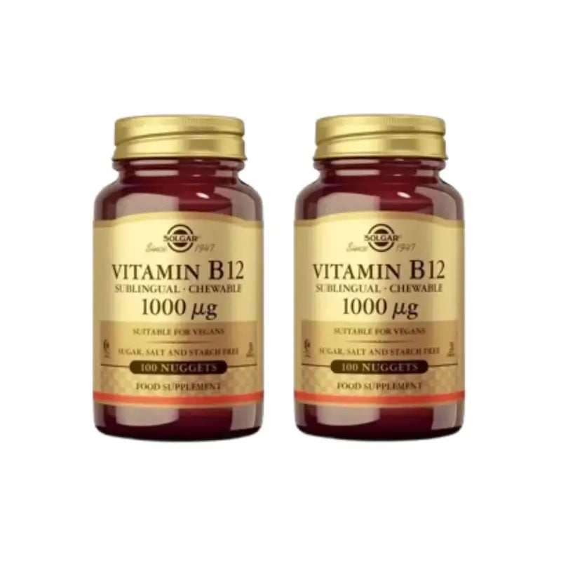 Solgar Vitamin B12 1000Mcg, 2X100 Kautabletten