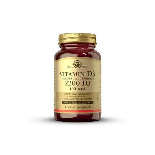 Solgar Vitamin D3 2200 IU, 100 capsules