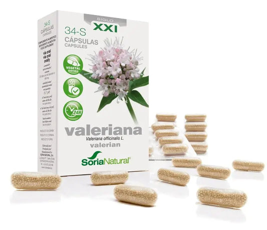 Soria Natural 34-S Valerian 600 Mg Prolonged Release, 30 Capsules
