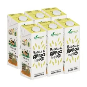 Soria Natural Pflanzliches Reisgetränk, 6 x 1 l