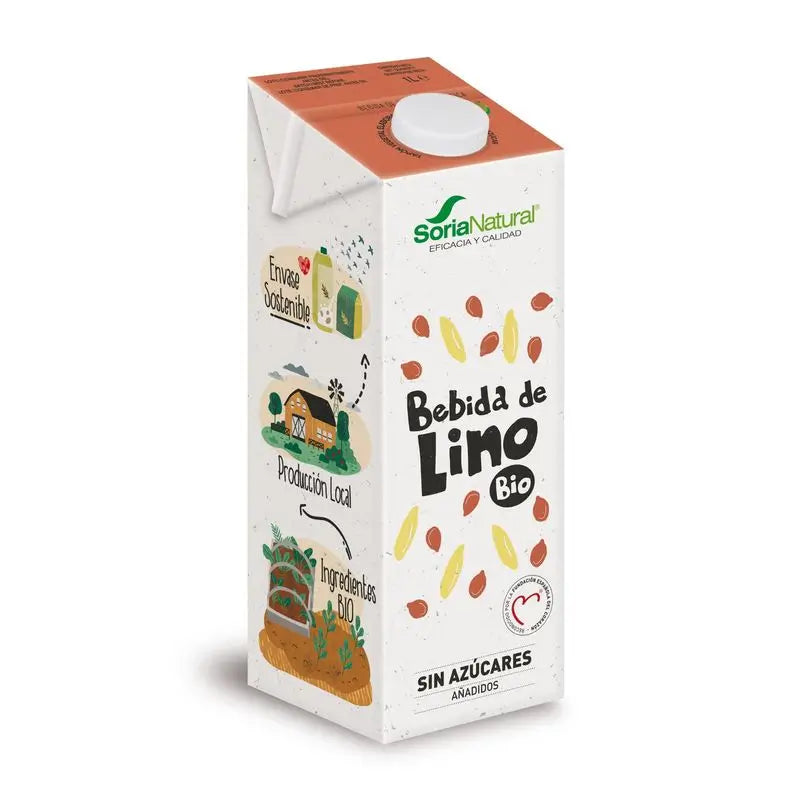 Soria Natürliches pflanzliches Flachsgetränk 1Lt 6Stk. Bio S/A