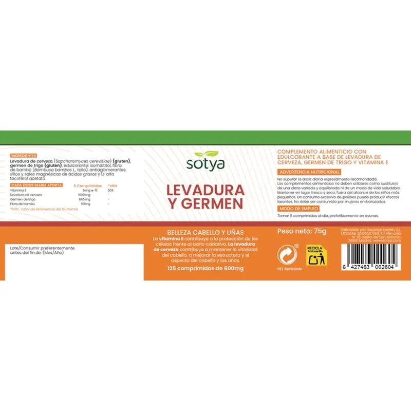 Sotya Bierhefe + Weizenkeime 125 Tabletten