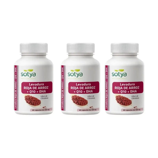 Sotya Roter Hefereis + Q10 + Dha, 3X60 Kapseln