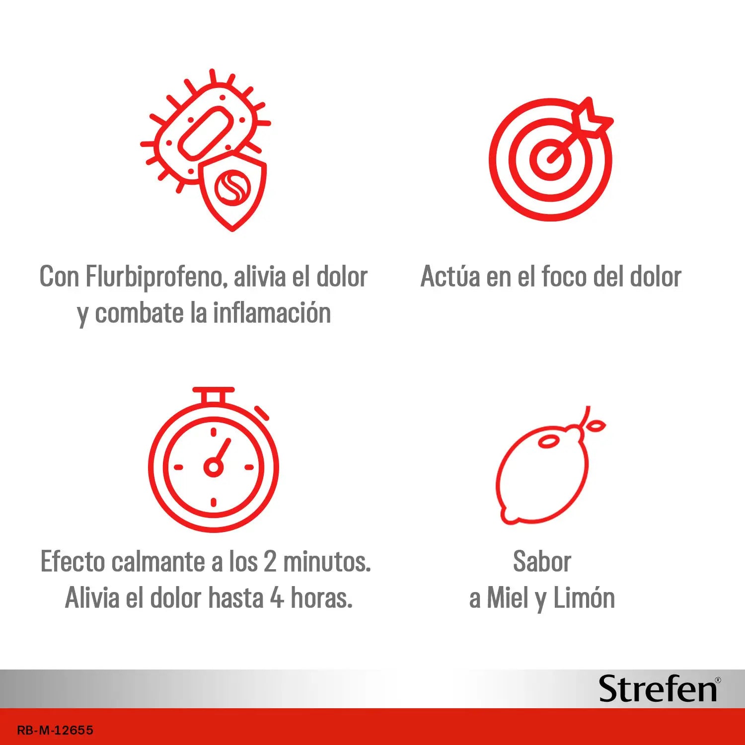 Strefen Honig und Zitrone, 16 Lutschtabletten