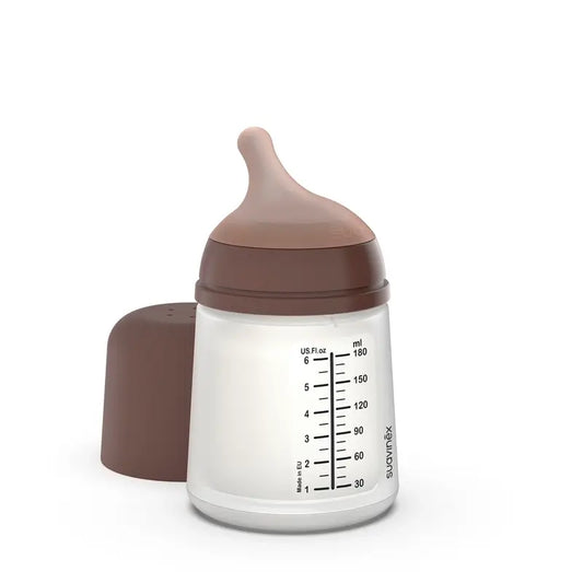 Suavinex Anti-Kolik-Flasche Zero Zero 180 Ml, Slow Flow (S), +0 Monate, tief