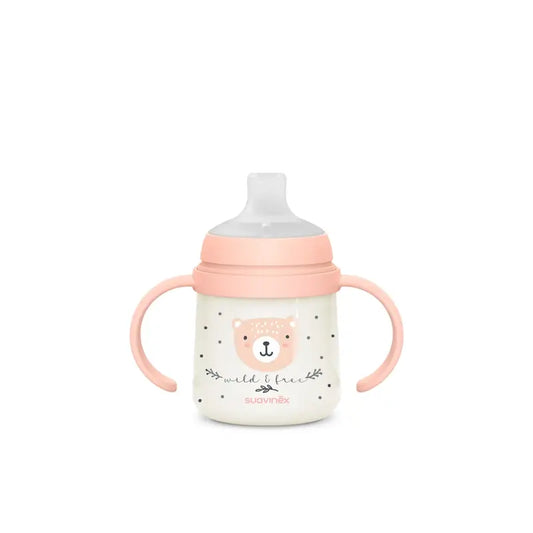 Suavinex Nachtflasche Night & Day +6 Monate Wild&Free Pink, 150 ml