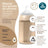 Suavinex Silikonflasche 240 ml, mittlerer Durchfluss (M), +3 Monate, Deep Ocean
